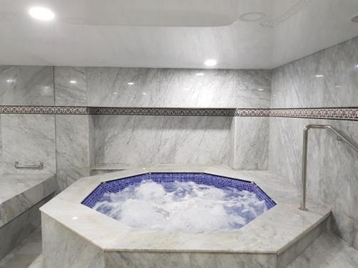 Koupelna v ubytování Hotel Mounia