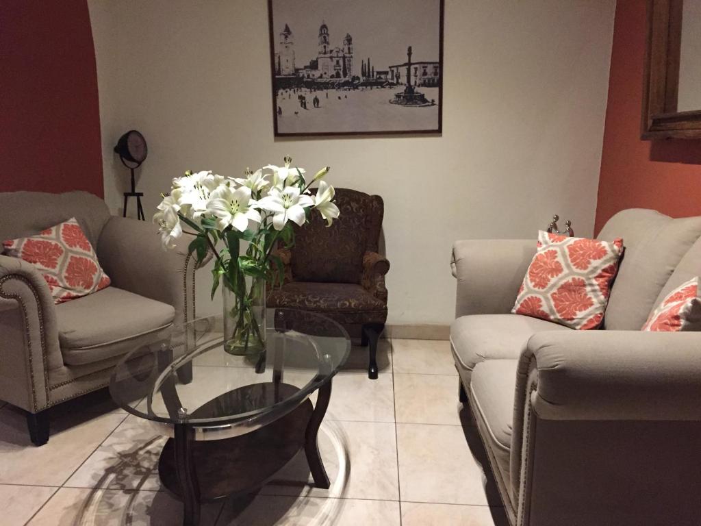 Posezení v ubytování Casa del Tio Hotel Boutique