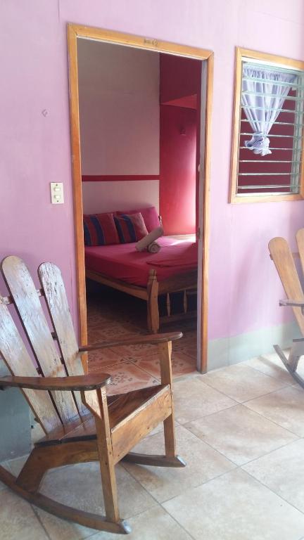 Posezení v ubytování Hostal Mochilas