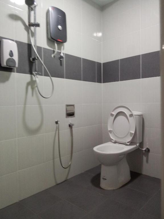 Koupelna v ubytování Motel Fyna