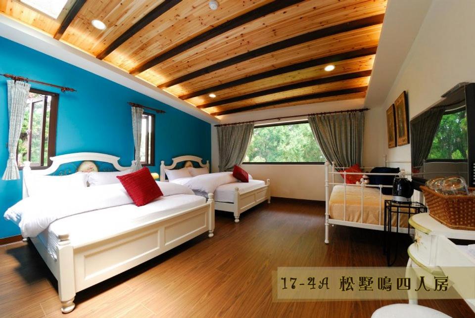 Voodi või voodid majutusasutuse Hsitou Man Tuo Xiang Homestay toas