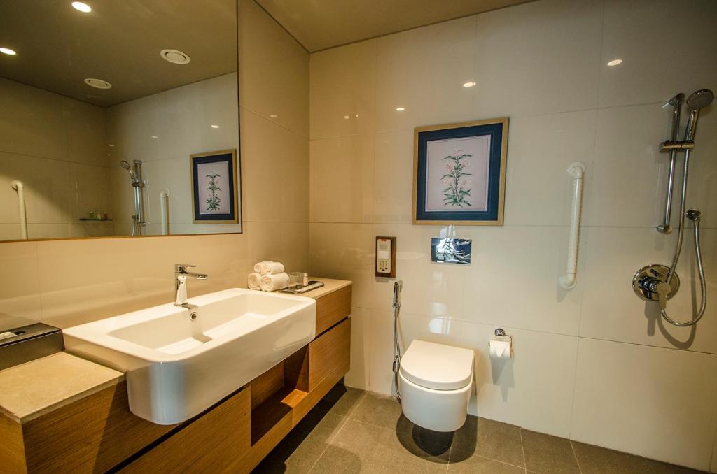 Koupelna v ubytování AltAir Boutique Hotel