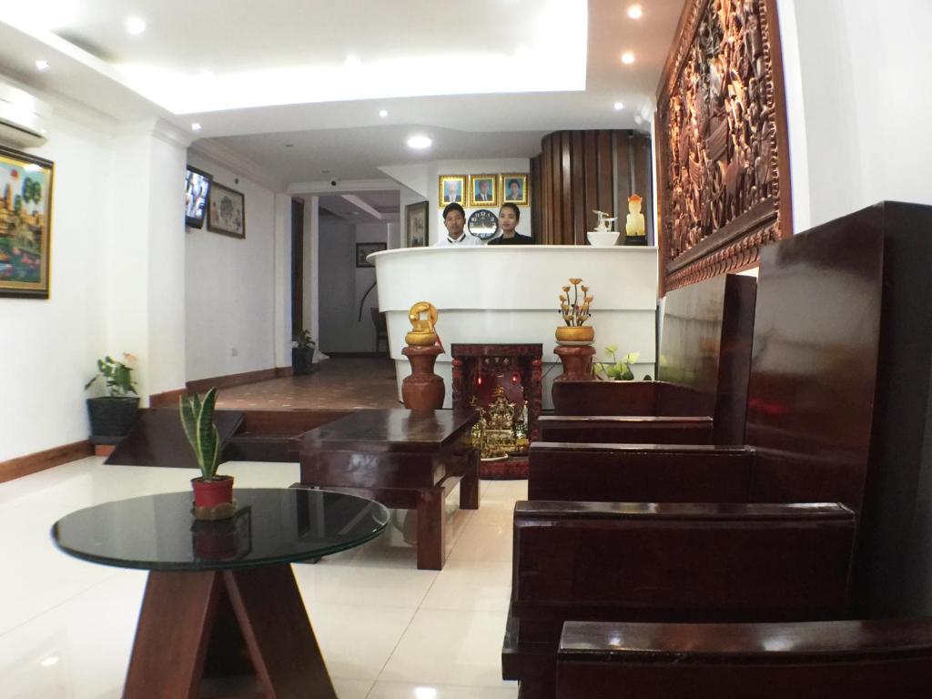 Posezení v ubytování Zita Angkor Hotel