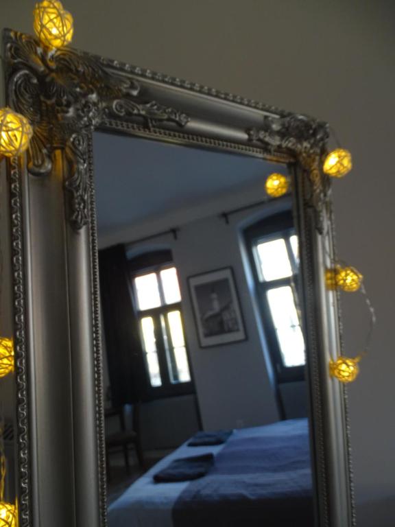 Posteľ alebo postele v izbe v ubytovaní Óváros Apartman