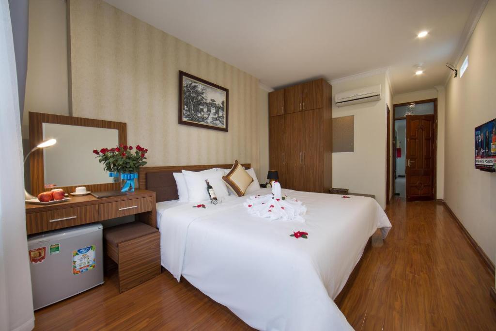 Katil atau katil-katil dalam bilik di Spoon Hotel