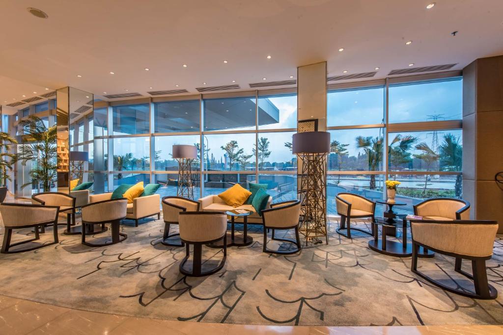 Posezení v ubytování Enso Hotel