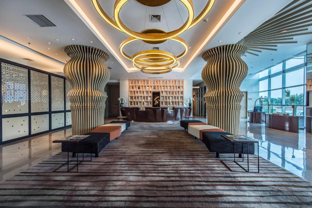 Posezení v ubytování Enso Hotel