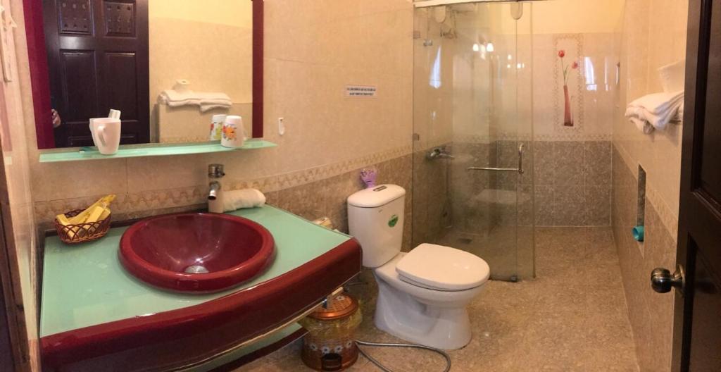 Koupelna v ubytování Thien Phu Guesthouse Dalat
