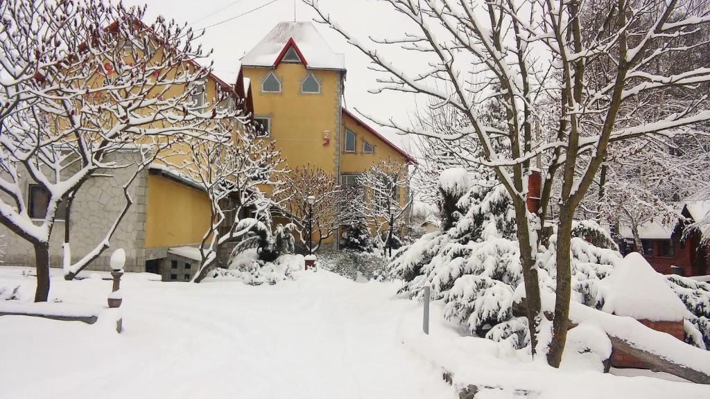 Zabava Guest House v zimě