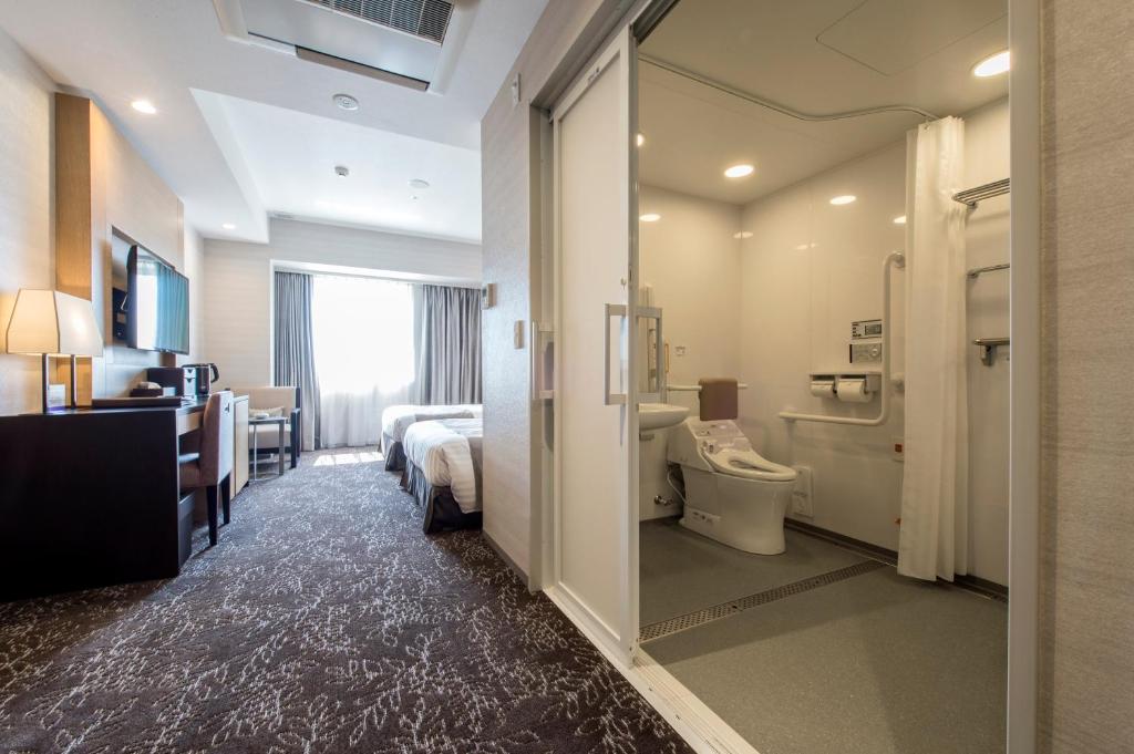 Koupelna v ubytování Hotel Ole