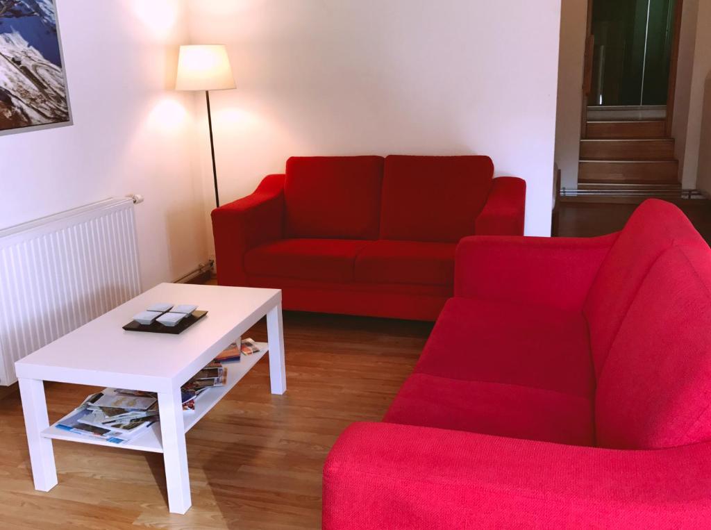 Posezení v ubytování Sonntagshof Ferienwohnungen Apartments