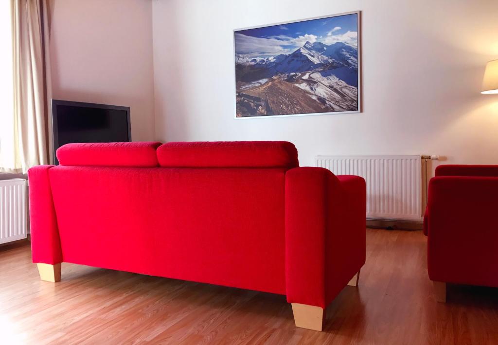 Posezení v ubytování Sonntagshof Ferienwohnungen Apartments