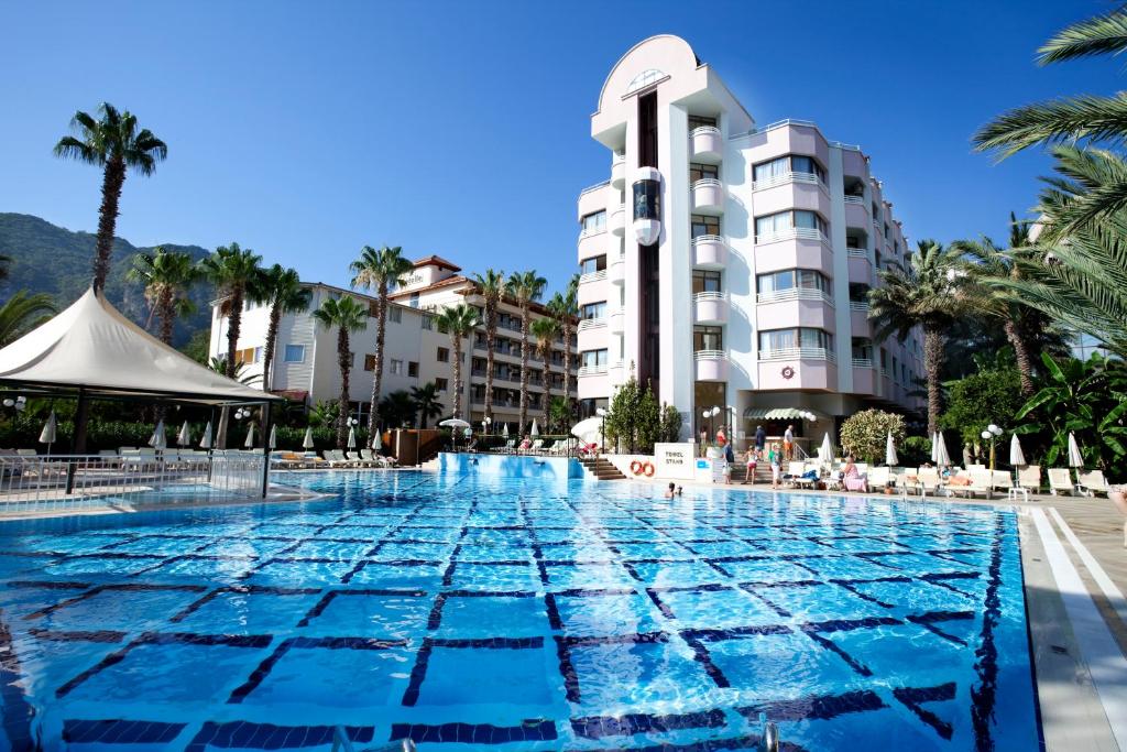 Bazén v ubytování Hotel Aqua nebo v jeho okolí