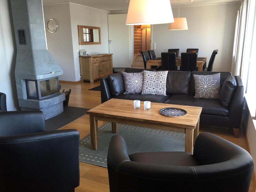 Posezení v ubytování Villa Solstrand