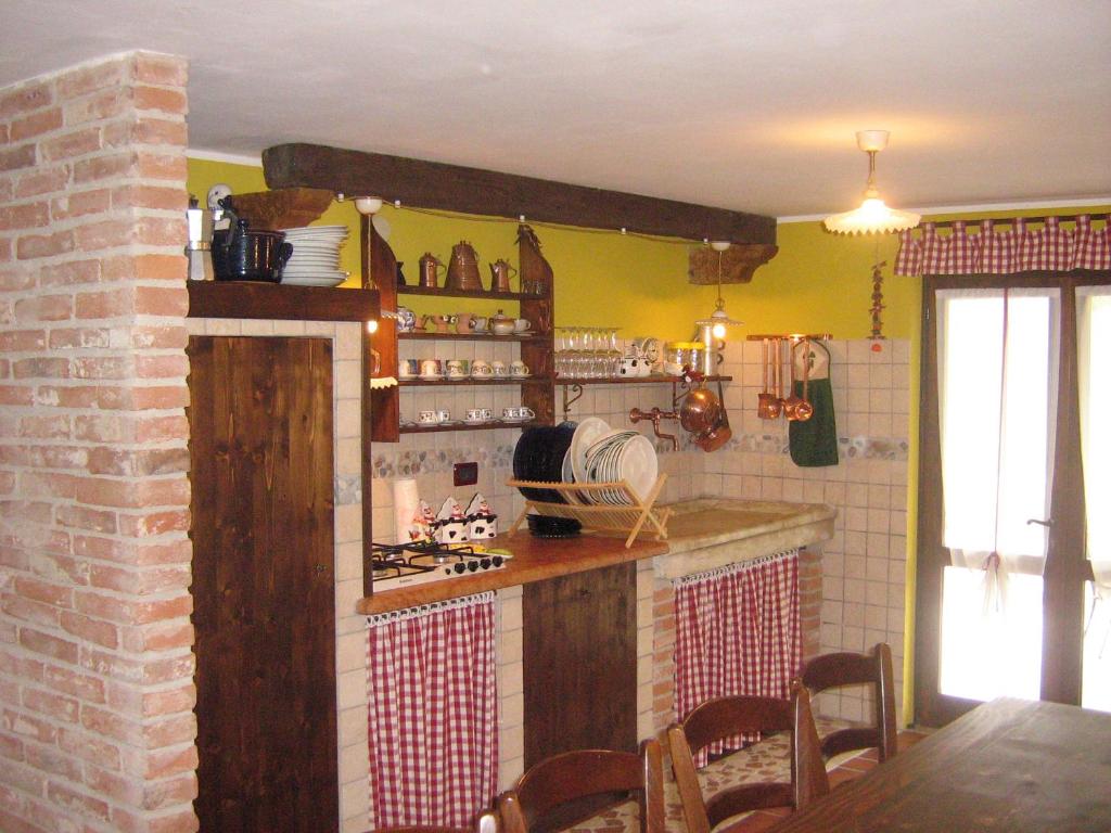 Kuchyň nebo kuchyňský kout v ubytování Bed and Breakfast Eckele
