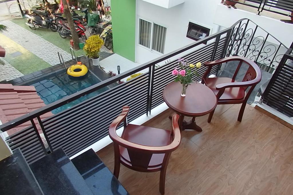 Balkón nebo terasa v ubytování Anh Family Homestay
