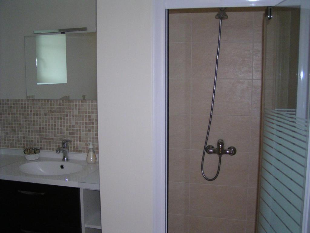Koupelna v ubytování Le Pressoir B&B