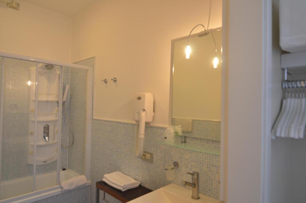 Koupelna v ubytování Albergo al Tiepolo
