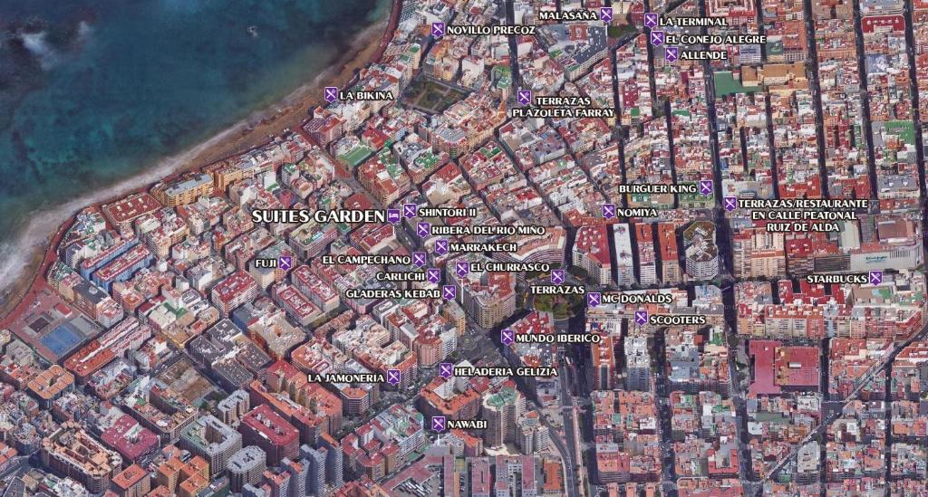 Výhľad na mesto Las Palmas de Gran Canaria alebo výhľad na mesto priamo z apartmánu