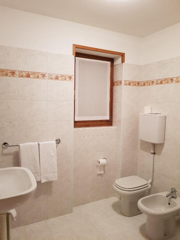 Koupelna v ubytování Hotel Cima Piazzi