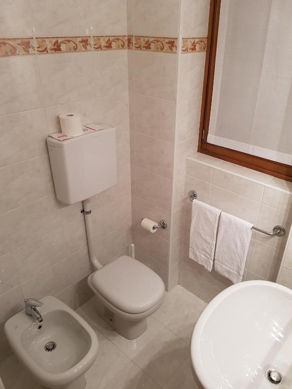 Koupelna v ubytování Hotel Cima Piazzi