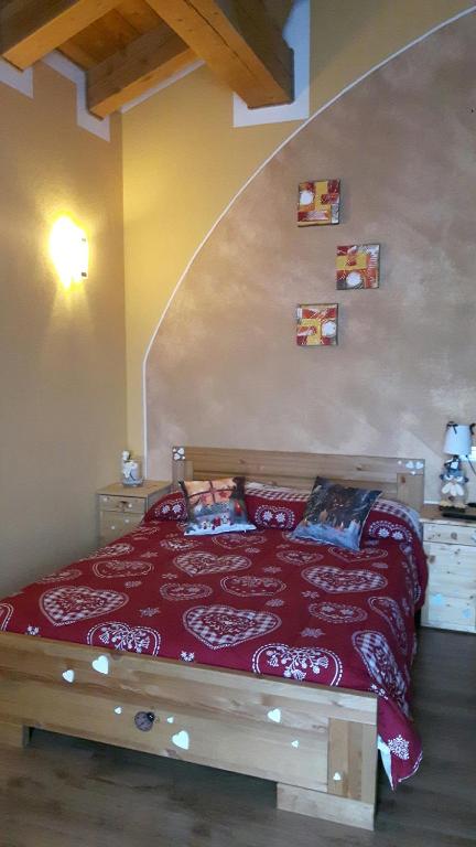 Postel nebo postele na pokoji v ubytování La locanda del Mulino