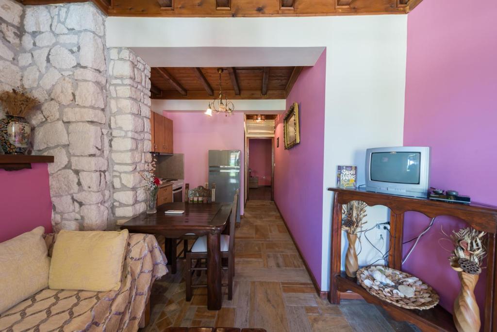 Posezení v ubytování Luxury Stone Apartments