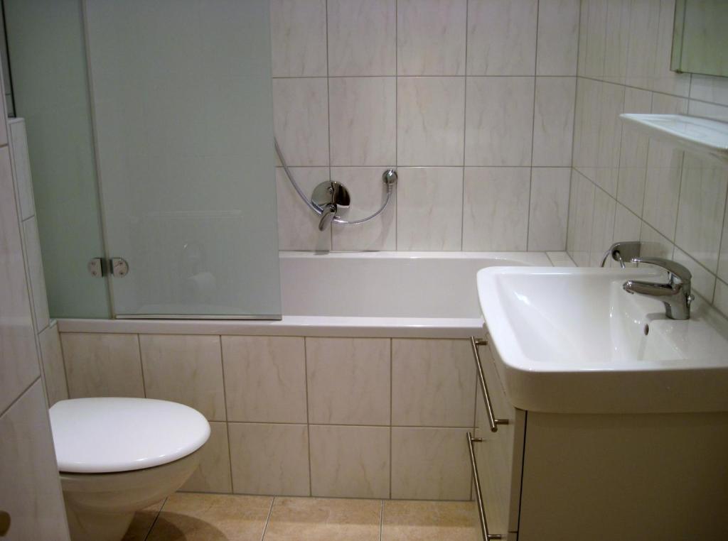 Kúpeľňa v ubytovaní Antoni Apartements