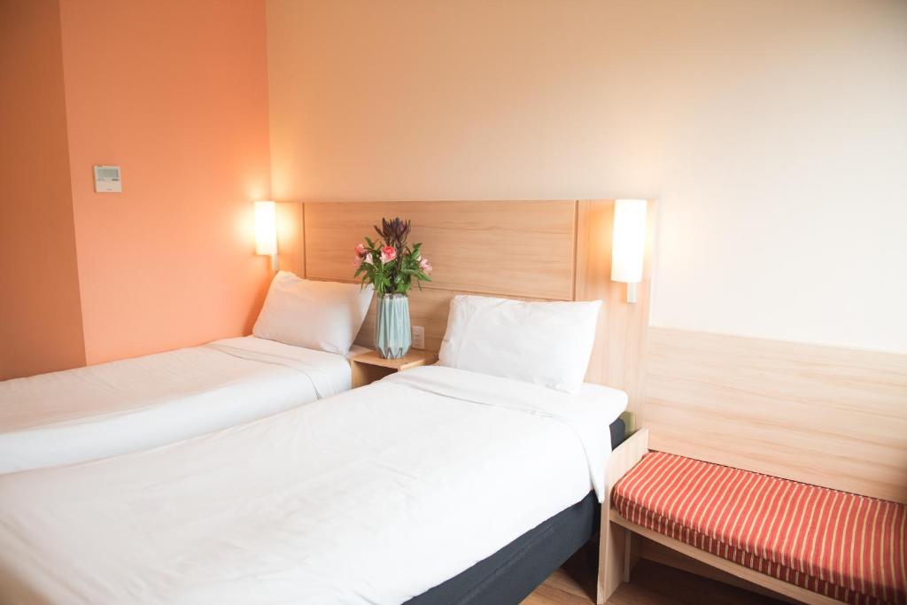Cama o camas de una habitación en ibis Santiago Estacion Central