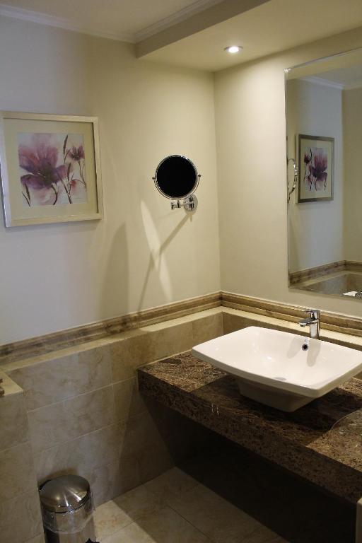 Koupelna v ubytování Cleopatra Hotel