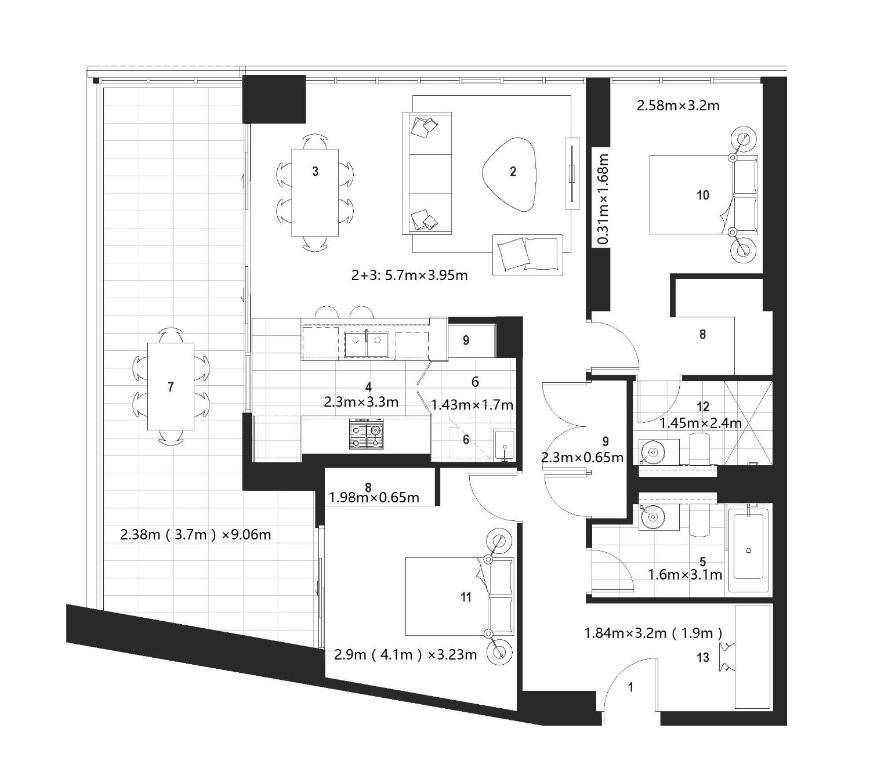 Gallery image of Wentworth Point Oversized balcony view apartment in Sydney