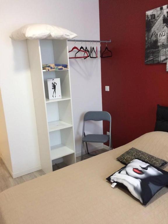 Postel nebo postele na pokoji v ubytování chambres de la Nonette