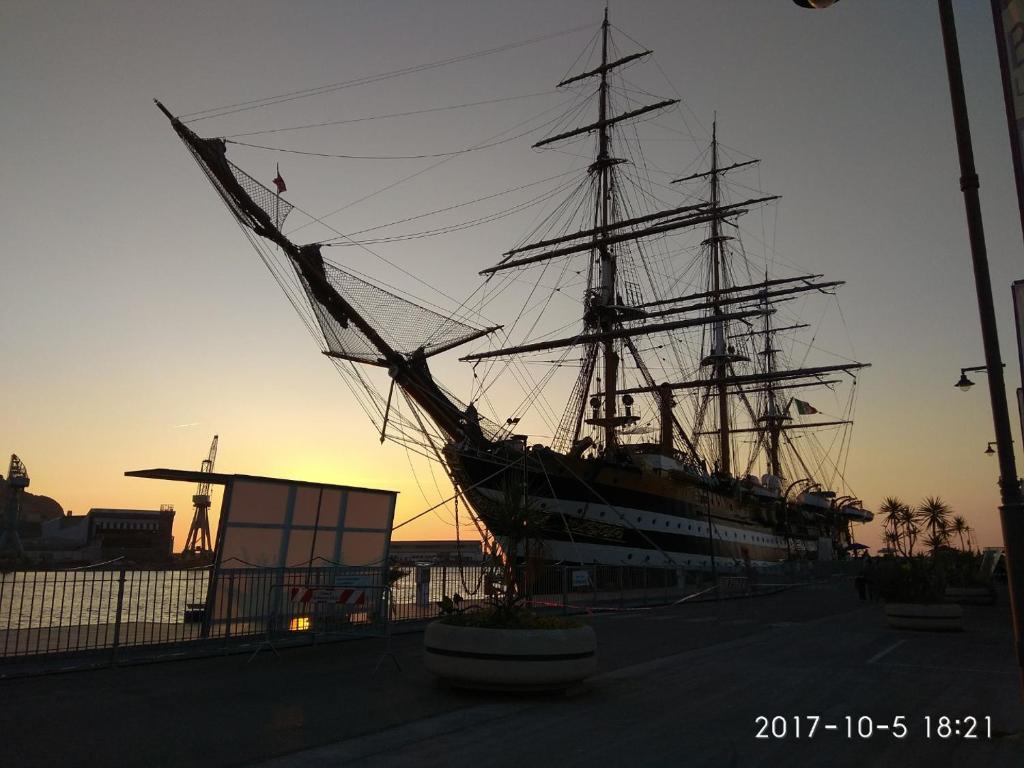 The sunrise or sunset as seen from a panziókat or nearby