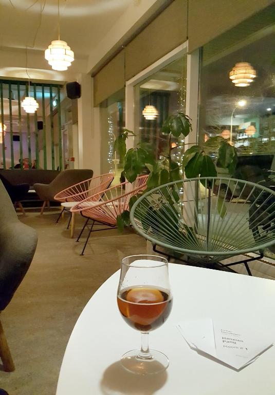 Nápoje v ubytování Lækur Hostel