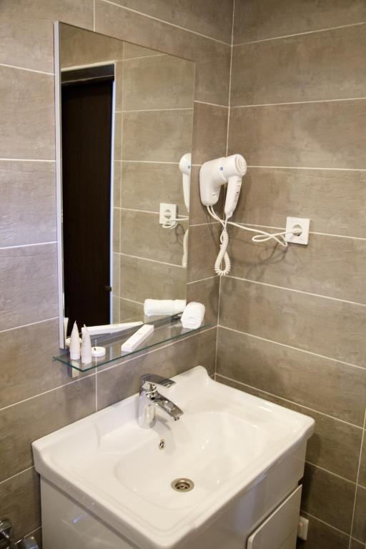 Koupelna v ubytování Lumarc Hotel