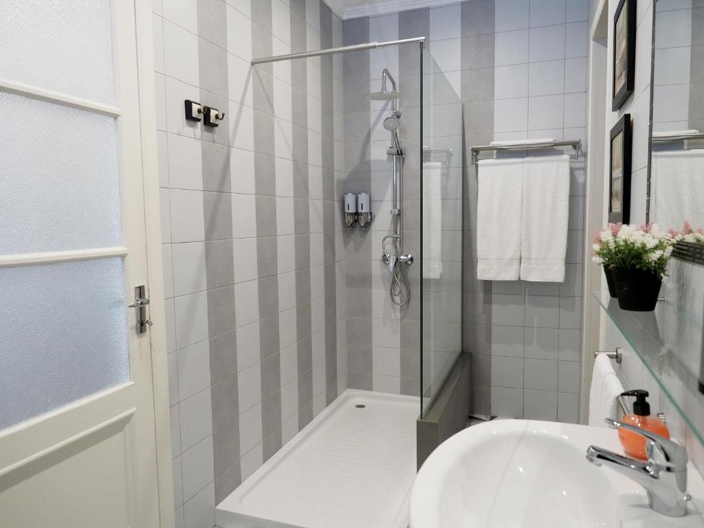 Koupelna v ubytování Porta26