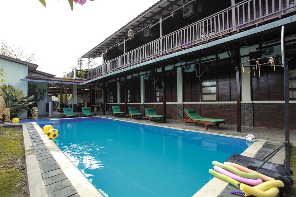 Bazén v ubytování Gili Buana Hostel & Backpackers Gili Air nebo v jeho okolí