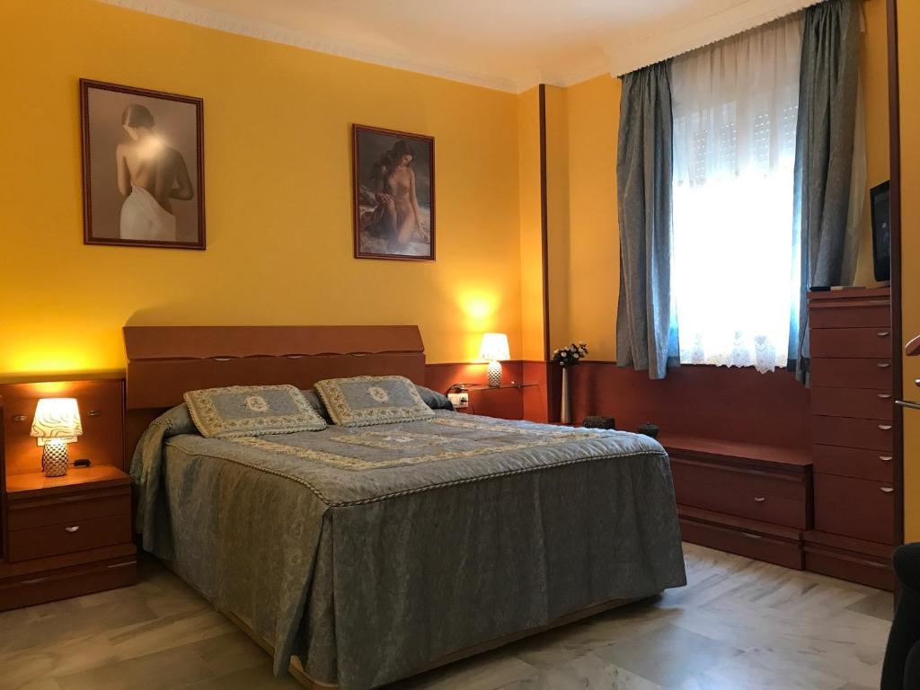 Posteľ alebo postele v izbe v ubytovaní Casa Bahía de Cádiz