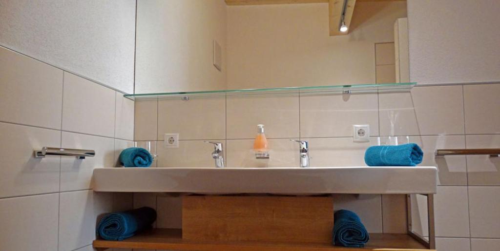 Koupelna v ubytování Appartement Schneekristall