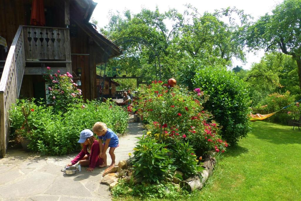 Zahrada ubytování Altes Gehöft am Lormanberg