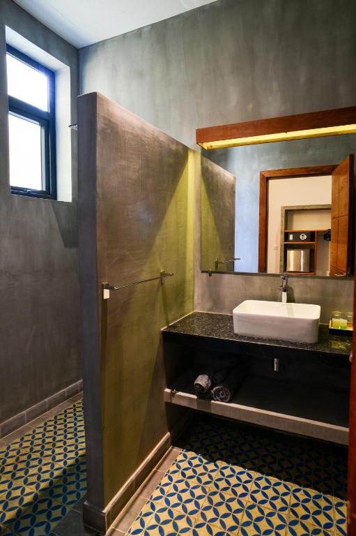 Koupelna v ubytování Villa Grange