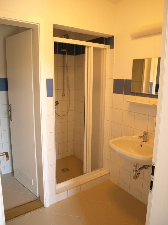 Kúpeľňa v ubytovaní Ciszterci Szállás Pécs