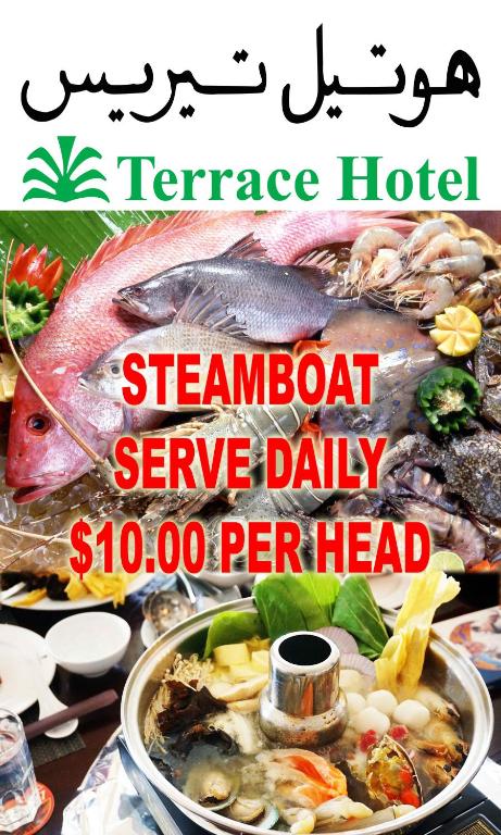 Certifikát, hodnocení, plakát nebo jiný dokument vystavený v ubytování Terrace Hotel