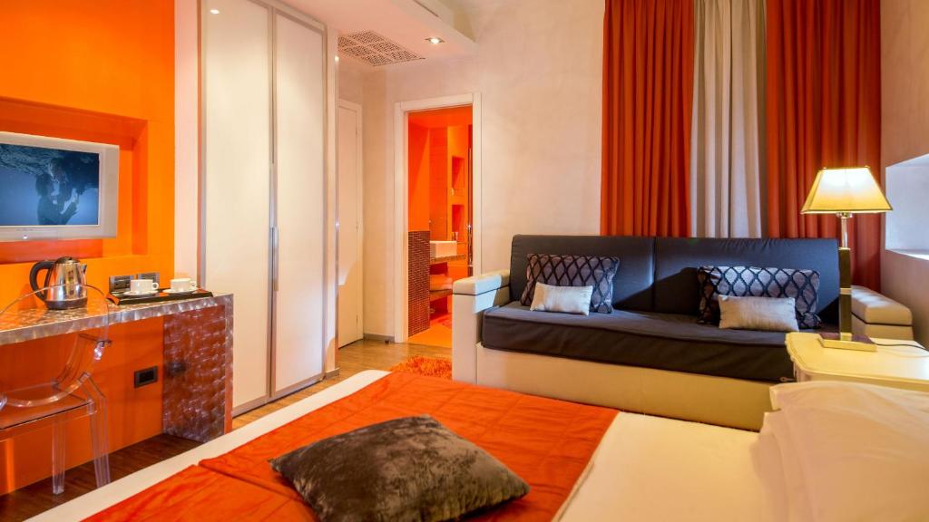 TV a/nebo společenská místnost v ubytování Hotel Ariston