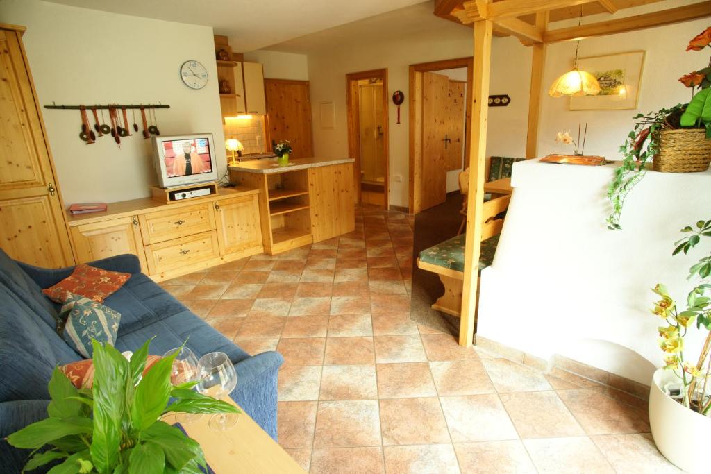 Kuchyň nebo kuchyňský kout v ubytování Landhaus Raich