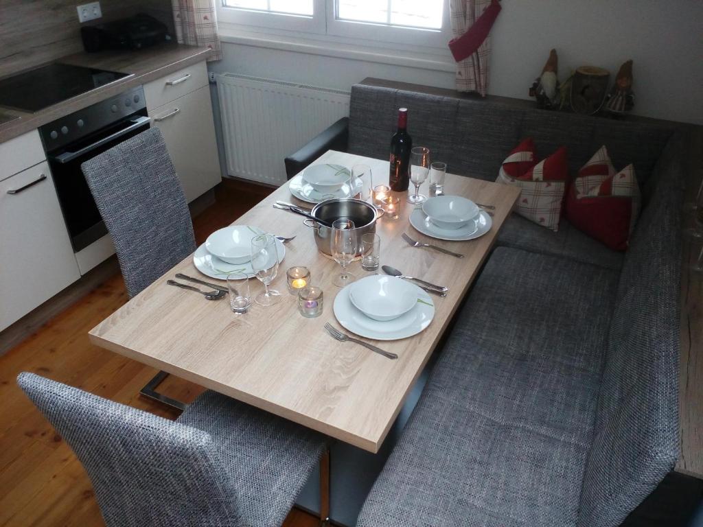 Köök või kööginurk majutusasutuses Appartment Stroblhof