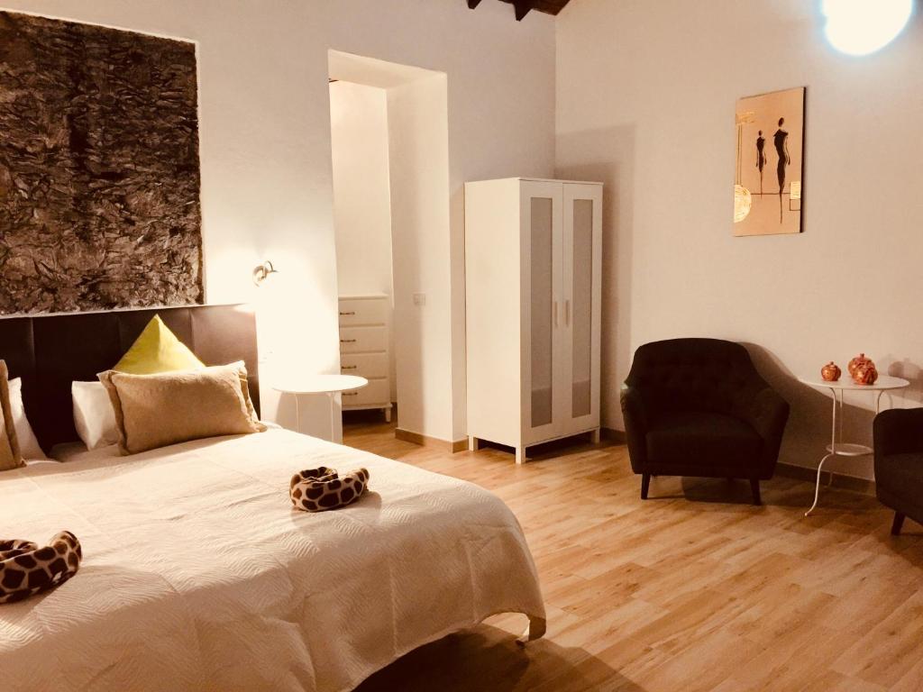 A bed or beds in a room at Finca Santa Catalina