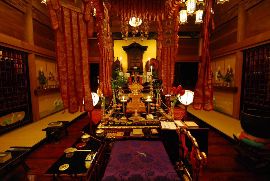 Restaurace v ubytování 高野山 宿坊 不動院 -Koyasan Shukubo Fudoin-