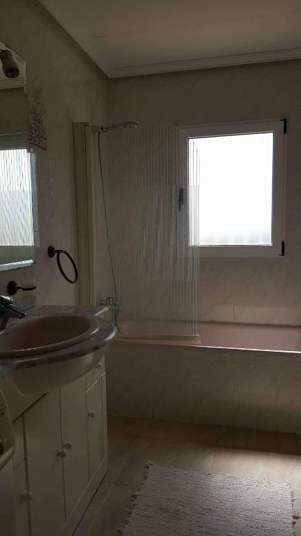 A bathroom at Casa de los amigos