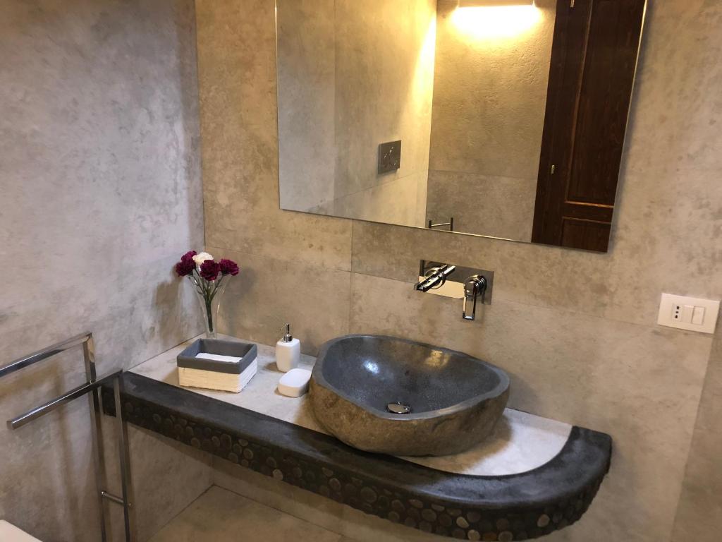 Koupelna v ubytování B&B Villa Loriana